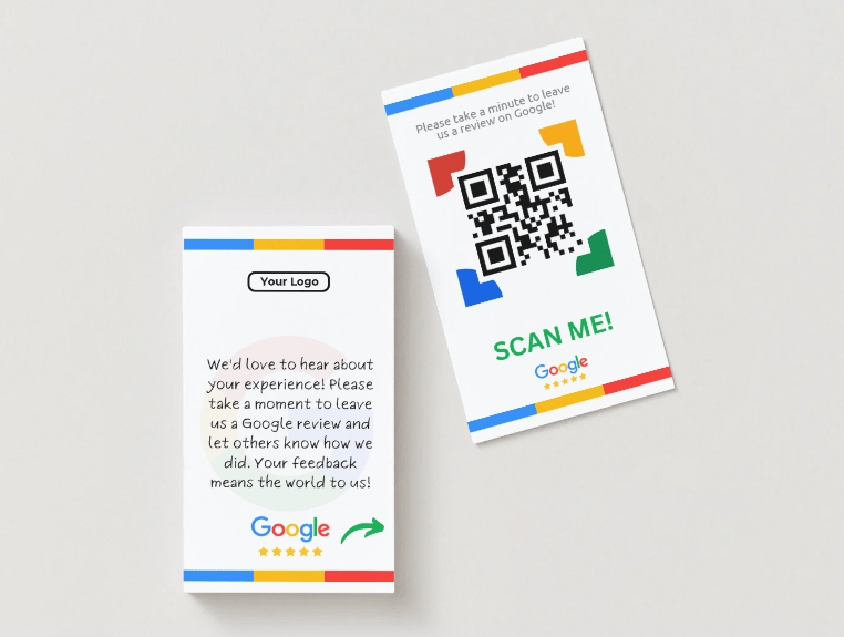 5 Star Review Card display